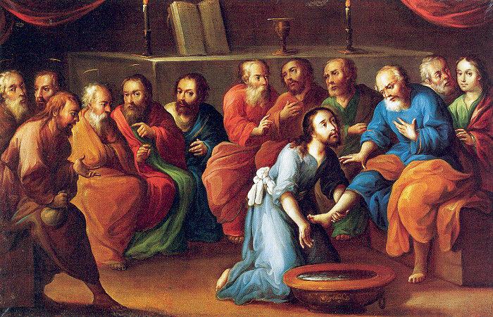 Mota, Jose de la Christ Washing the Feet of the Disciples Germany oil painting art